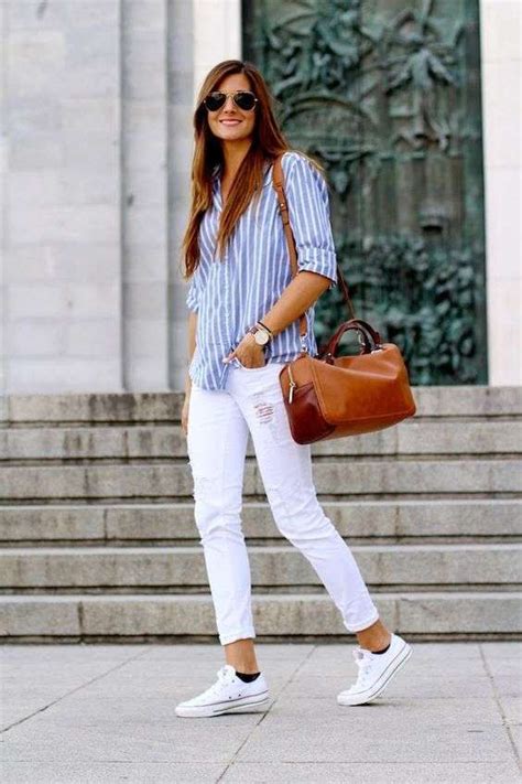 8 ideas de Outfit tenis blancos .